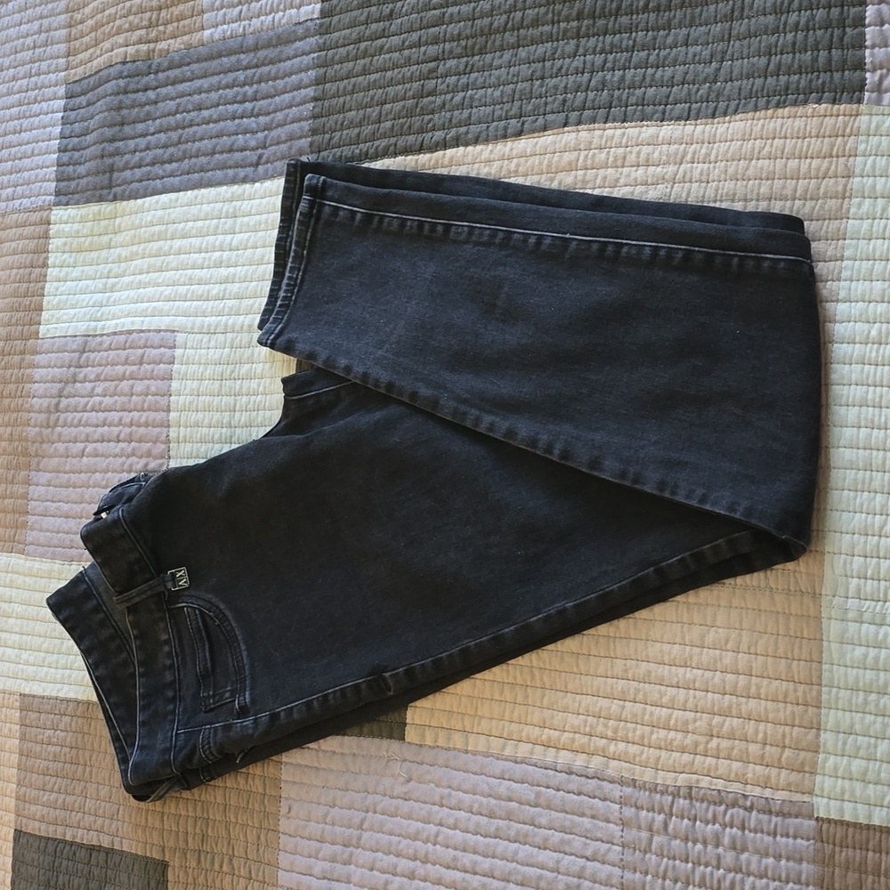 Armani Exchange black faded jeans